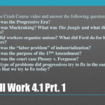 Watch The Crash Course Video And Answer The Following Questions Within The Progressive Era Video Worksheet Answers