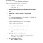 Water Cycle Review Sheet With Answers Regarding The Water Cycle Worksheet Answers