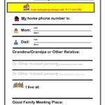 Weather Safety  Kids And Educators Along With Emergency Plan Worksheet