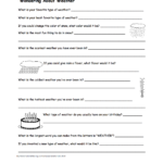Weatherrelated Activities At Enchantedlearning Along With Weather And Climate Worksheets Pdf