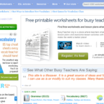 Websites For Busy Teachers  Teaching English In Japan For Teachers Websites For Worksheets