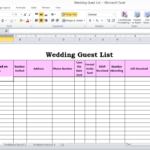 Wedding Guest List In Excel Need To Use This Or Something Similar ... With Indian Wedding Checklist Excel Spreadsheet