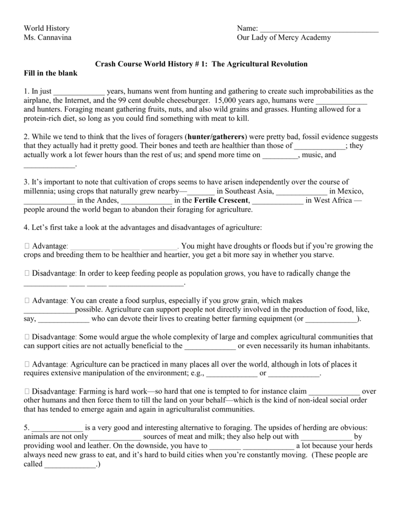 Wh Crash Worksheets  Our Lady Of Mercy Academy Along With Crash Course Psychology Worksheets
