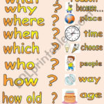 Wh Question Words  Esl Worksheetadva And Question Words Worksheet
