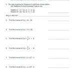What Is Inverse Of A Function Math – Ewbaseballclub Along With Inverse Functions Worksheet With Answers
