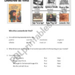 Who Was Series Leonardo Da Vinci  Esl Worksheetkenzn516 Together With Leonardo Da Vinci Inventions Worksheet