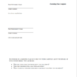 Wisconsin Parenting Plan Template  Sterling Law Offices Sc Within Parenting Plan Worksheet