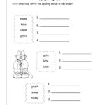 Wonders First Grade Unit Three Week One Printouts With Regard To First Grade Spelling Worksheets