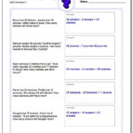 Word Problems Together With 6Th Grade Word Problems Worksheet