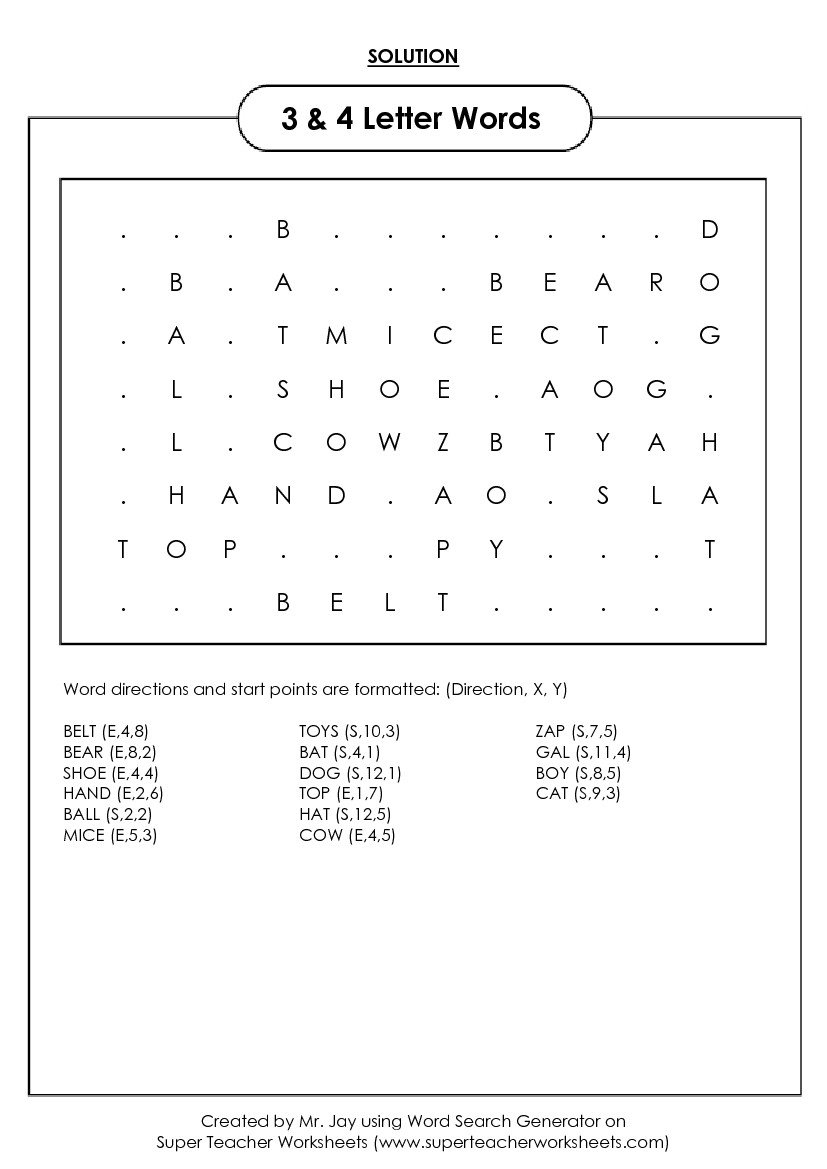 Word Search Puzzle Generator In Super Teacher Worksheets Reading Comprehension