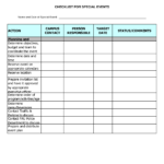 Work Plan Spreadsheet Examples With Tasks. Event Planning Budget ... Regarding Event Planning Spreadsheet Template