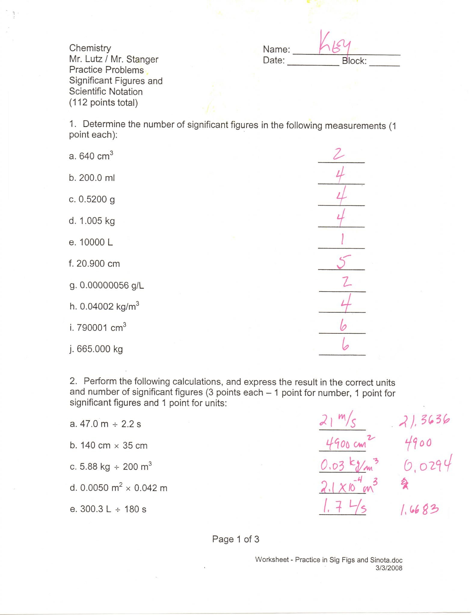 Worksheet 2 Scientific Notation Answers  Briefencounters Also Worksheet 2 Scientific Notation Answers