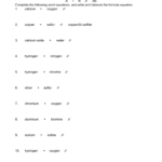 Worksheet 2 Synthesis Reactions With Regard To Synthesis Reaction Worksheet