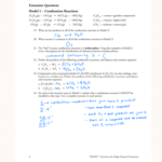 Worksheet 3 Balancing Equations And Identifying Types Of Reactions For Types Of Chemical Reactions Worksheet Answer Key