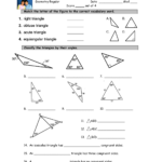 Worksheet 41 Classifying Triangles Or Classifying Triangles Worksheet With Answer Key