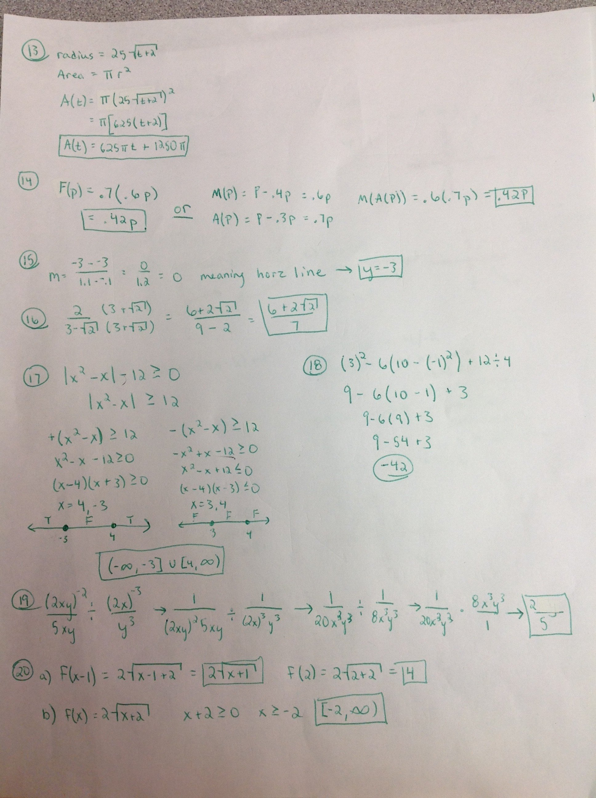 Worksheet 74 Inverse Functions Answers Inequalities Worksheet Prek Within Worksheet 7 4 Inverse Functions Answers