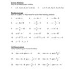Worksheet 74 Inverse Functionspdf And Inverse Functions Worksheet With Answers