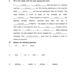 Worksheet Balancing Equations Name Chemistry Or Chemistry A Study Of Matter Worksheet Answers