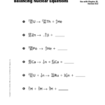 Worksheet Balancing Nuclear Equations Worksheet G Balancing Or Balancing Nuclear Reactions Worksheet