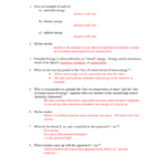 Worksheet Chapter 1  Trivalley Local School District Regarding Conservation Of Energy Worksheet Answer Key