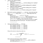 Worksheet Electron Distributions Name S Intended For Chemistry A Study Of Matter Worksheet