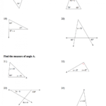 Worksheet Exterior Angle Theorem Worksheet Worksheet Interior And Throughout Worksheet Triangle Sum And Exterior Angle Theorem