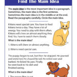 Worksheet Finding The Main Idea Worksheets Printable Th Grade Main With Regard To Main Idea Worksheets Middle School