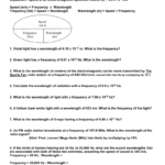 Worksheet Frequencywavelengthenergy And Wavelength Frequency And Energy Worksheet