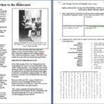 Worksheet Introduction To The Holocaust – Duffy Stirling's Teaching Inside Reading Comprehension High School Worksheets Pdf
