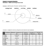 Worksheet  Matter  Energy Answer Key Or Matter And Energy Worksheet Answers