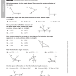 Worksheet  Measuring And Classifing Angles As Well As Find The Measure Of Each Angle Indicated Worksheet Answers