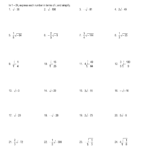 Worksheet Pertaining To Square Roots Of Negative Numbers Worksheet