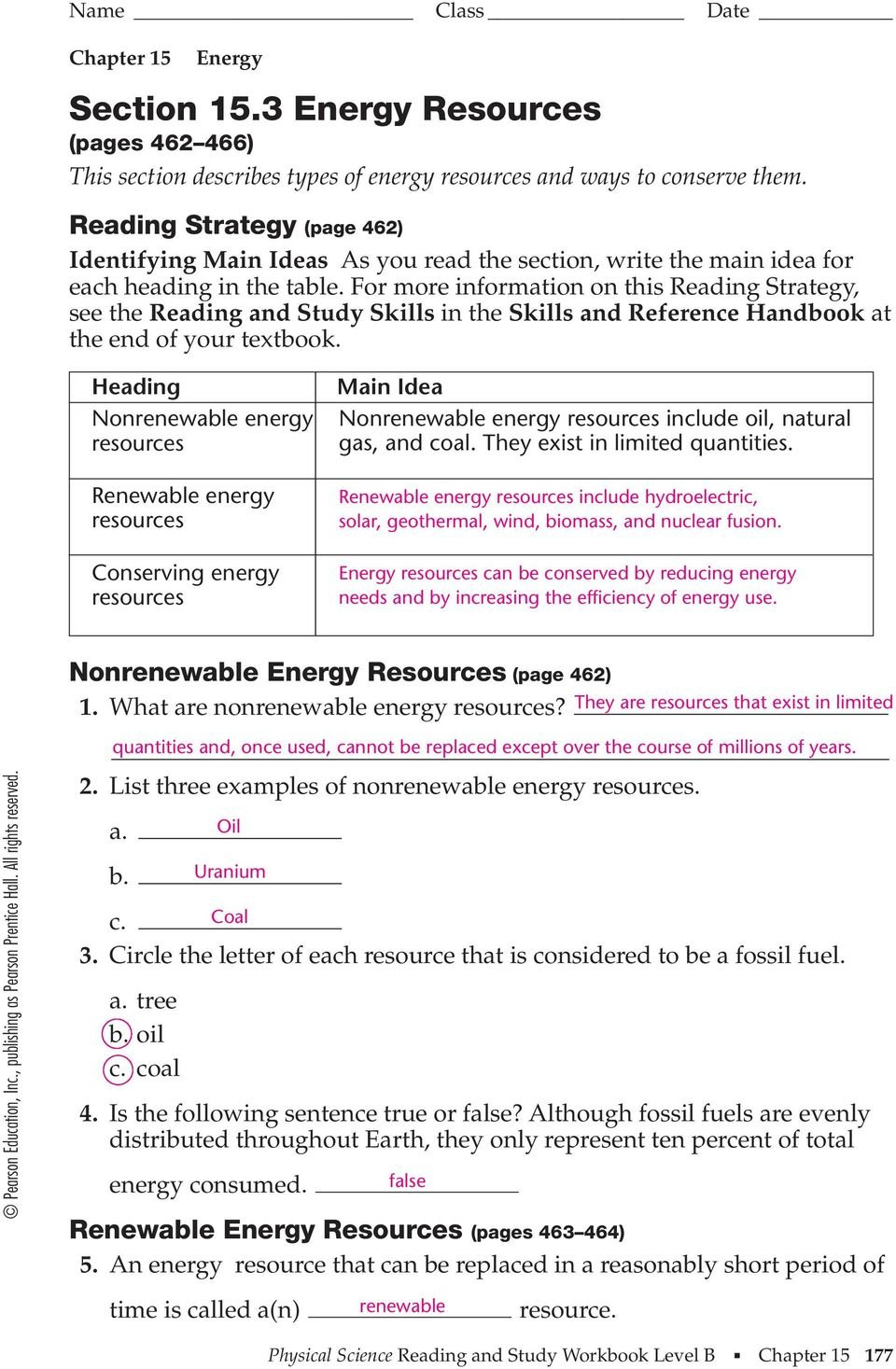 Worksheet Renewable And Nonrenewable Resources Worksheet Renewable With Regard To Renewable And Nonrenewable Energy Worksheets