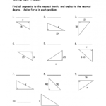 Worksheet Right Triangle Trigonometry Worksheet Problem Solving Regarding Solving Right Triangles Worksheet