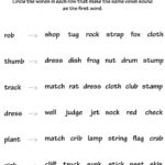 Worksheet Set  Super Phonics Level 2  Pdf In Words With The Same Vowel Sound Worksheets