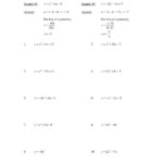 Worksheet Standard Form Line Of Symmetry And Vertex For With Regard To Standard Form Worksheet