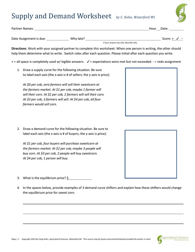 Worksheet Supply And Demand Worksheets Big Angles Worksheet  Yooob Together With Demand Worksheet Answers