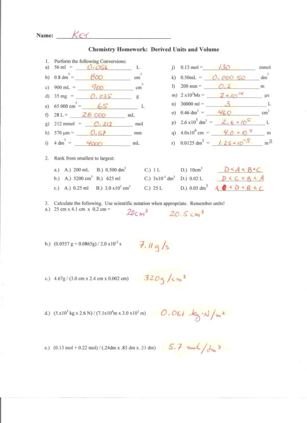 Chemistry Temperature Conversion Worksheet With Answers — excelguider.com