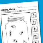 Worksheet Wednesday Ladybug Matching  Paging Supermom Together With Ladybug Math Worksheets