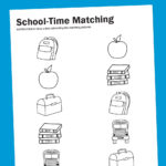 Worksheet Wednesday Schooltime Matching  Paging Supermom Inside School Kid Worksheets