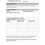Worksheet Within Crime Scene Investigation Worksheets