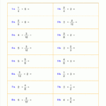 Worksheets For Fraction Multiplication Or 4Th Grade Math Worksheets Fractions