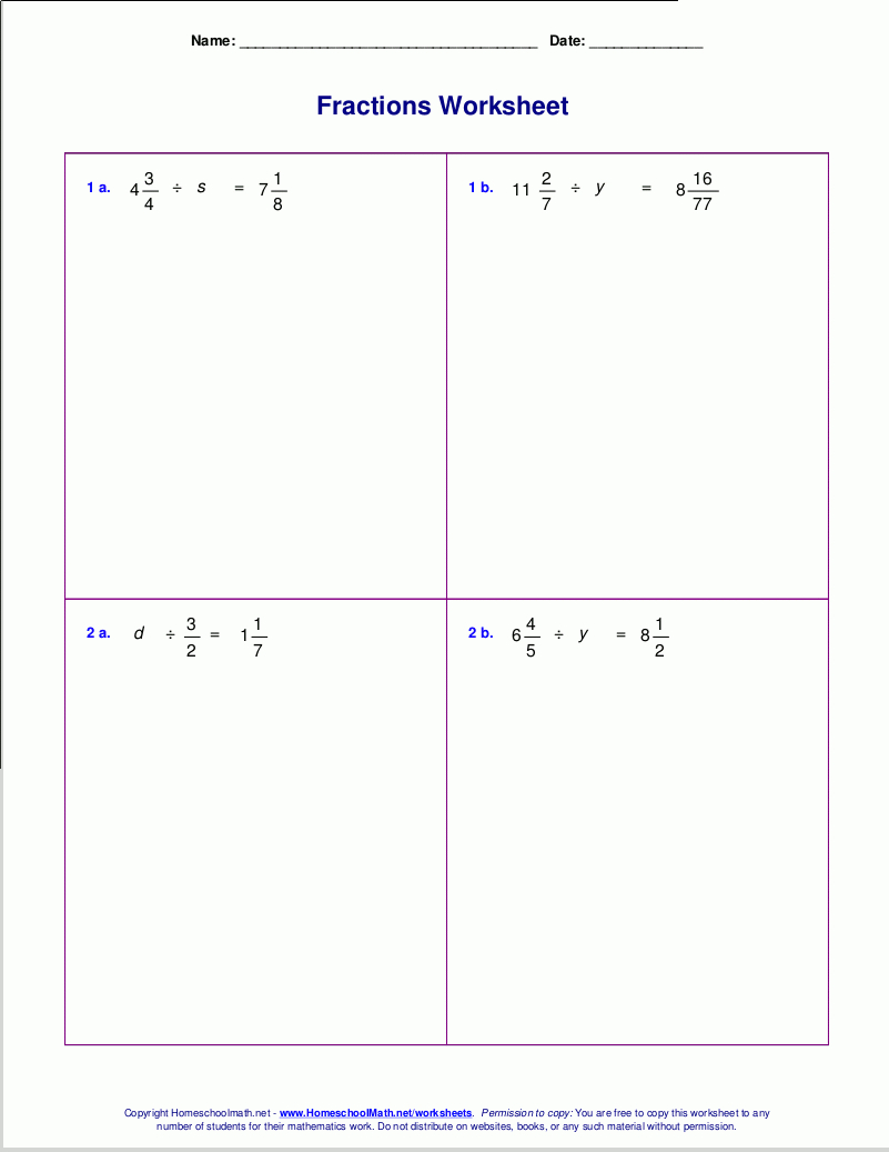 Worksheets For Fraction Multiplication With Adding And Multiplying Fractions Worksheet