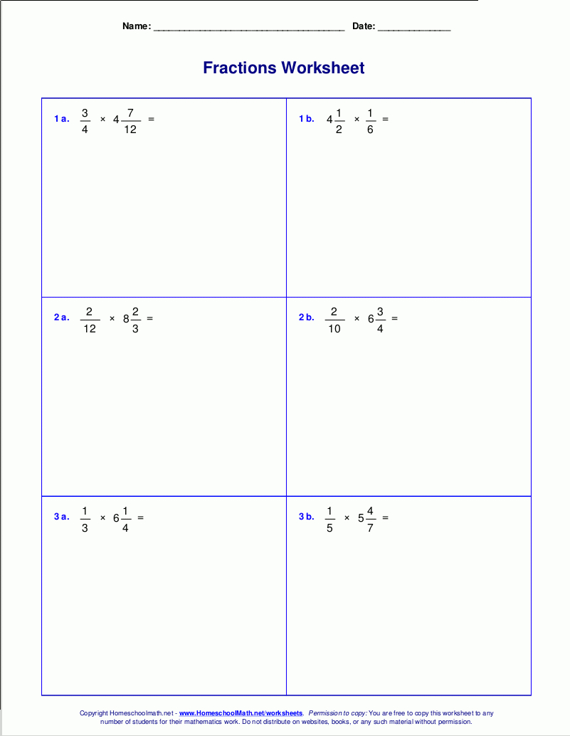 Worksheets For Fraction Multiplication With Regard To Dividing Fractions Worksheet 6Th Grade
