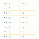 Worksheets For Fraction Multiplication With Regard To Integers Worksheet Grade 7 Pdf