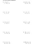 Worksheets  Mrs Lay's Webpage 201112 For Solving Systems Of Equations By Substitution Worksheet Algebra 1