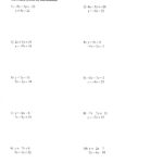 Worksheets  Mrs Lay's Webpage 201112 In Solving Systems By Substitution Worksheet