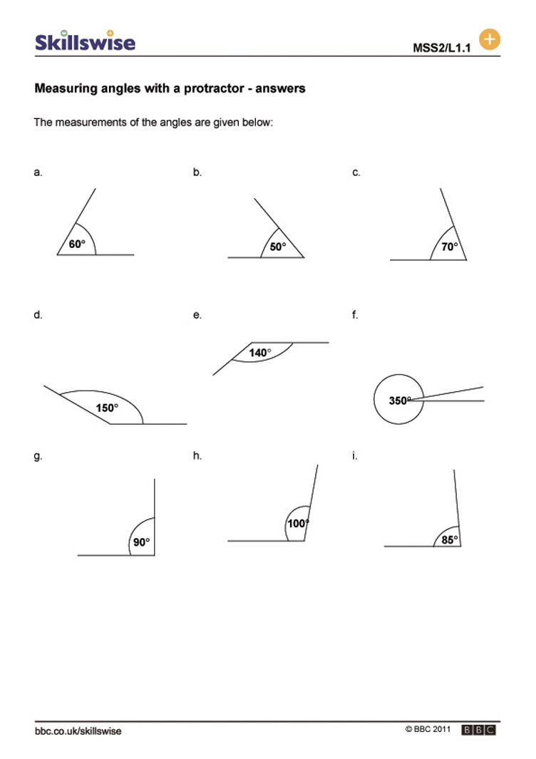Worksheets To Measure Angles With A Protractor  Ednatural With Regard To Measuring Angles With A Protractor Worksheet