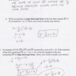 Writing Equations For Parallel Lines Students Are Asked To Identify As Well As Equations Of Lines Worksheet Answer Key