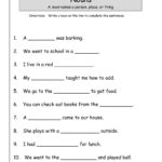 Writing Practice For 1St Graders With Lovely Sentence Worksheets For Intended For Writing Sentences Worksheets For 1St Grade